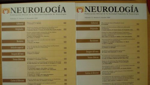 Portada del libro de NEUROLOGÍA. Vol 15 (8) (9)