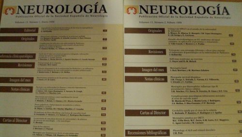 Portada del libro de NEUROLOGÍA. Vol 13 (1) (2)
