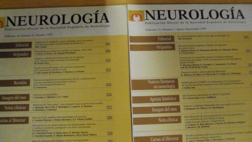 Portada del libro de NEUROLOGÍA. Vol 14 (7) (8)