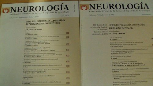 Portada del libro de NEUROLOGÍA. Vol 17 SUPLEMENTO (1) (2)