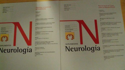 Portada del libro de NEUROLOGÍA. Vol 3 SUPLEMENTOS (3) (4)