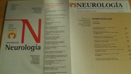 Portada del libro de NEUROLOGÍA. Vol 17 SUPLEMENTO (7), Vol 1 SUPLEMENTOS (1)
