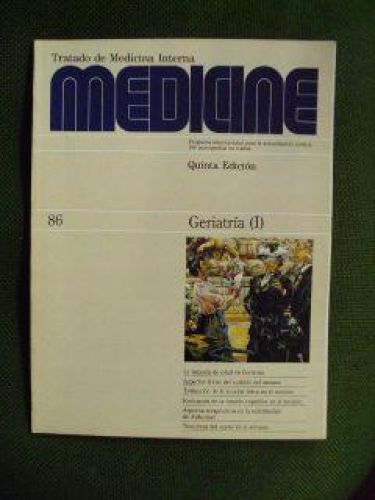 Portada del libro de MEDICINE. Núm. 86 GERIATRÍA (I)
