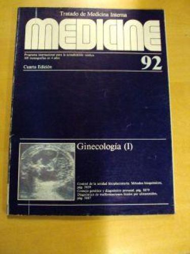 Portada del libro de MEDICINE Núm. 92. GINECOLOGÍA (I)