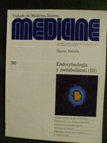 Portada del libro de MEDICINE Num. 36. ENDOCRINOLOGÍA Y METABOLISMO (III)