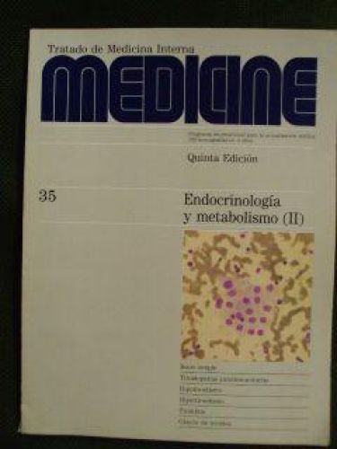 Portada del libro de MEDICINE Num. 35. ENDOCRINOLOGÍA Y METABOLISMO (II)