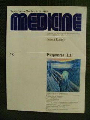 Portada del libro de MEDICINE Num 70. PSIQUIATRÍA (III)