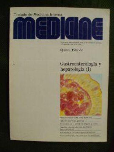 Portada del libro de MEDICINE Num. 1. GASTROENTEROLOGÍA Y HEPATOLOGÍA (I)