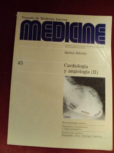 Portada del libro de MEDICINE Num.45 CARDIOLOGÍA Y ANGIOLOGÍA (II)