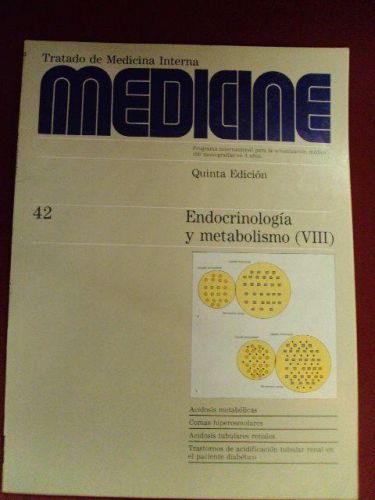 Portada del libro de MEDICINE Num. 42. ENDOCRINOLOGÍA Y METABOLISMO (VIII)