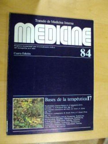Portada del libro de MEDICINE Núm. 84. BASE DE LA TERAPÉUTICA (17)