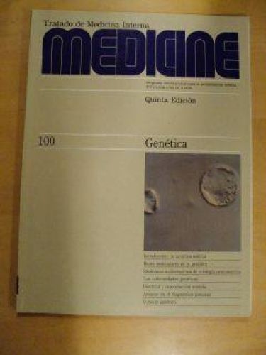 Portada del libro de MEDICINE Núm. 100. GENÉTICA