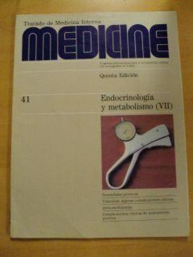 Portada del libro de MEDICINE Núm. 41. ENDOCRINOLOGÍA Y METABOLISMO (VII)