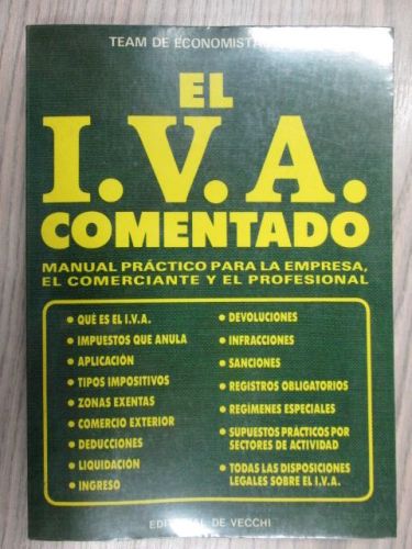 Portada del libro de EL IVA COMENTADO.
