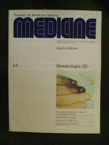 Portada del libro de MEDICINE Num 13. HEMATOLOGÍA (II)