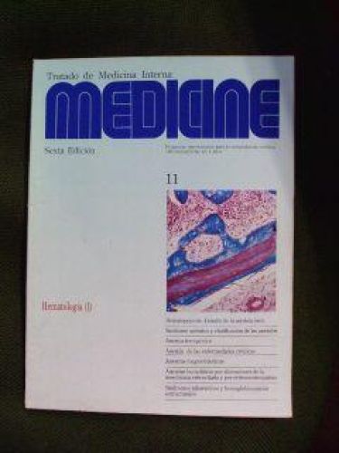 Portada del libro de MEDICINE Num 11. HEMATOLOGÍA (I) MAYO 1992