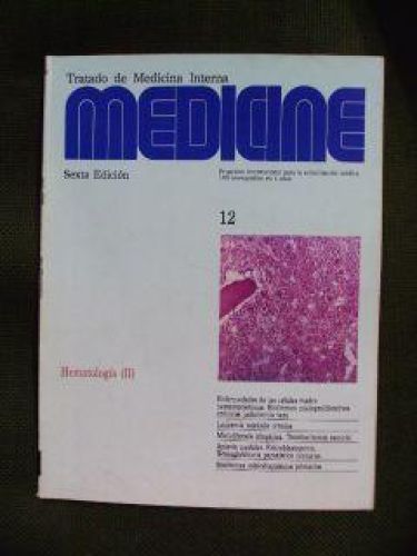 Portada del libro de MEDICINE Num 12. HEMATOLOGÍA (II) MAYO 1992