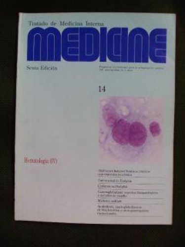 Portada del libro de MEDICINE Num 14. HEMATOLOGÍA (IV) JUNIO 1992