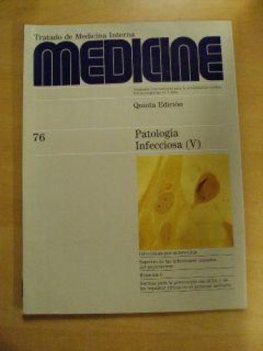 Portada del libro de MEDICINE Núm 76. PATOLOGÍA INFECCIOSA (V)