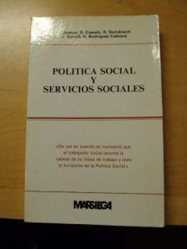 Portada del libro de POLITICA SOCIAL Y SERVICIOS SOCIALES
