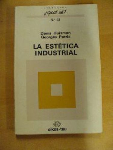 Portada del libro de LA ESTÉTICA INDUSTRIAL