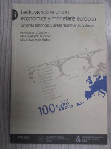Portada del libro de LECTURAS SOBRE UNIÓN ECONÓMICA Y MONETARIA EUROPEA.