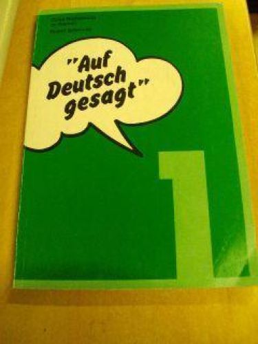 Portada del libro de “AUF DEUTSCH GESAGT”. Curso Radiofónico de Alemán