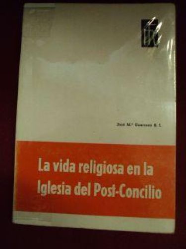 Portada del libro de LA VIDA RELIGIOSA EN LA IGLESIA DEL POST-CONCILIO