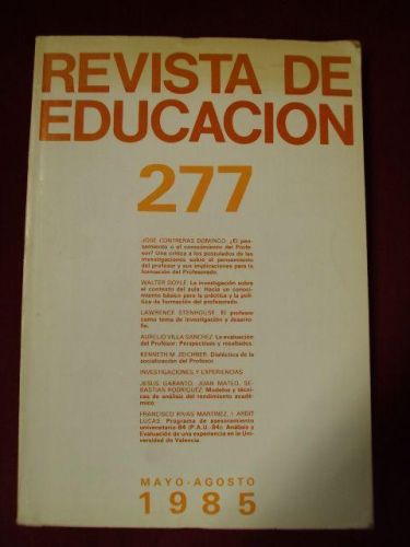Portada del libro de REVISTA DE EDUCACIÓN 277. Mayo – agosto 1985