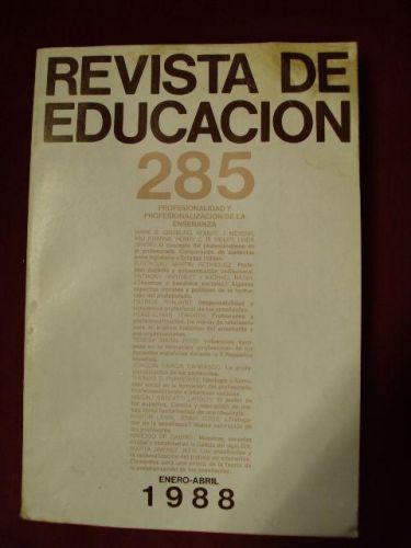 Portada del libro de REVISTA DE EDUCACIÓN 285. Enero – abril 1988