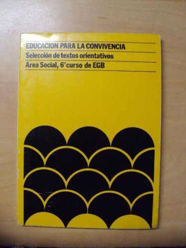 Portada del libro de EDUCACIÓN PARA LA CONVIVENCIA