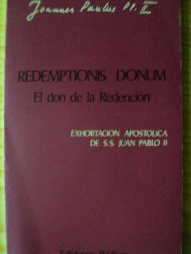 Portada del libro de REDEMPTIONIS DONUM
