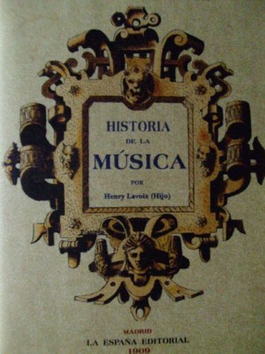 Portada del libro de HISTORIA DE LA MÚSICA