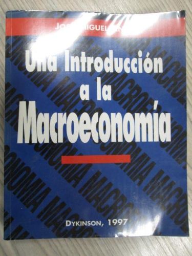 Portada del libro de UNA INTRODUCCIÓN A LA MACROECONOMÍA.