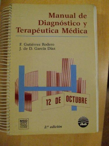 Portada del libro de MANUAL DE DIAGNÓSTICO Y TERAPÉUTICA MÉDICA