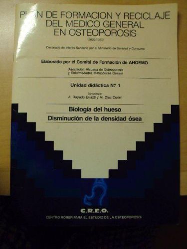 Portada del libro de PLAN DE FORMACIÓN Y RECICLAJE DEL MEDICAMENTO GENERAL EN OSTEOPOROSIS