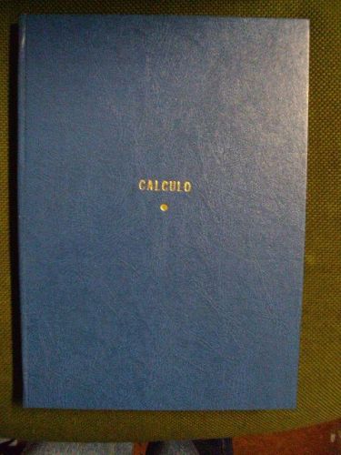 Portada del libro de CALCULO INFINITESIMAL. CAPITULO VIII