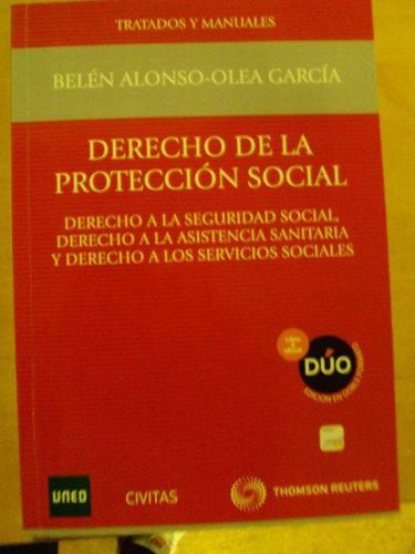 Portada del libro de DERECHO DE LA PROTECCIÓN SOCIAL. TRATADOS Y MANUALES