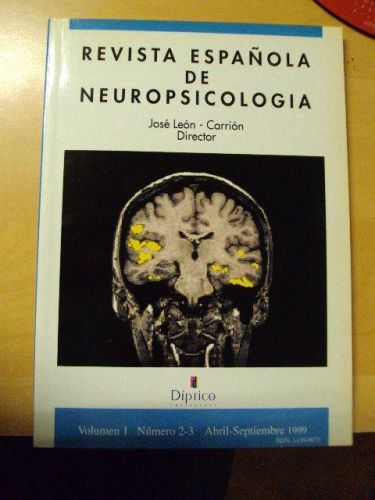 Portada del libro de REVISTA ESPAÑOLA DE NEUROPSICOLOGIA