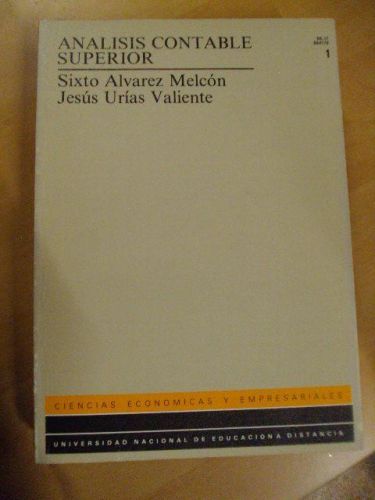 Portada del libro de ANÁLISIS CONTABLE SUPERIOR. 2 Tomos