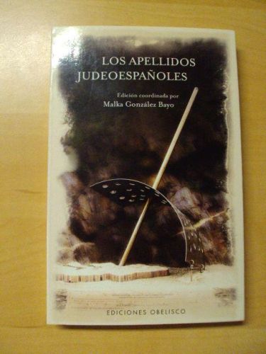 Portada del libro de LOS APELLIDOS JUDEOESPAÑOLES