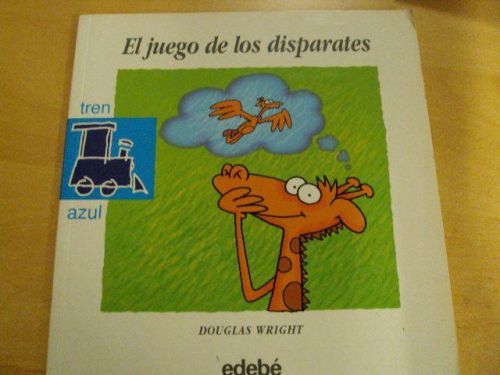 Portada del libro de EL JUEGO DE LOS DISPARATES. TREN AZUL. Núm 55