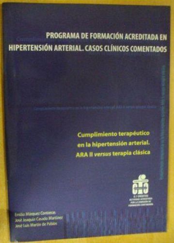 Portada del libro de PROGRAMA DE FORMACIÓN ACREDITADA EN HIPERTENSIÓN ARTERIAL. CASOS CLÍNICOS COMENTADOS