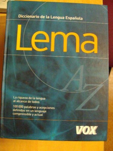 Portada del libro de LEMA. DICCIONARIO DE LA LENGUA ESPAÑOLA