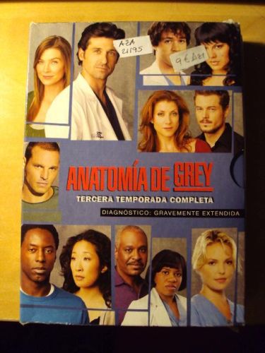 Portada del libro de ANATOMÍA DE GREY, Tercera temporada Completa