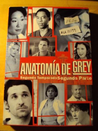 Portada del libro de ANATOMÍA DE GREY, Segunda Temporada, Segunda Parte