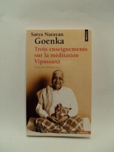 Portada del libro de TROIS ENSEIGNEMENTS SUR LA MÉDIACIÓN VIPASSANA