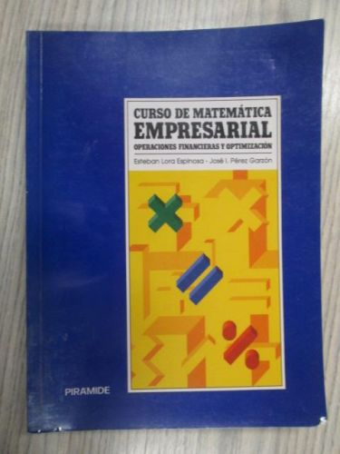 Portada del libro de CURSO DE MATEMÁTICA EMPRESARIAL
