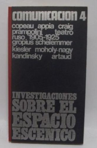 Portada del libro de INVESTIGACIONES SOBRE EL ESPACIO ESCÉNICO