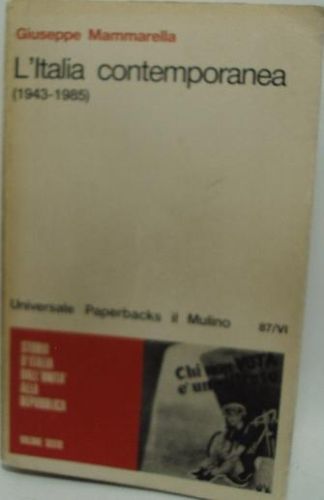 Portada del libro de L´ITALIA CONTEMPORÁNEA (1934-1985)